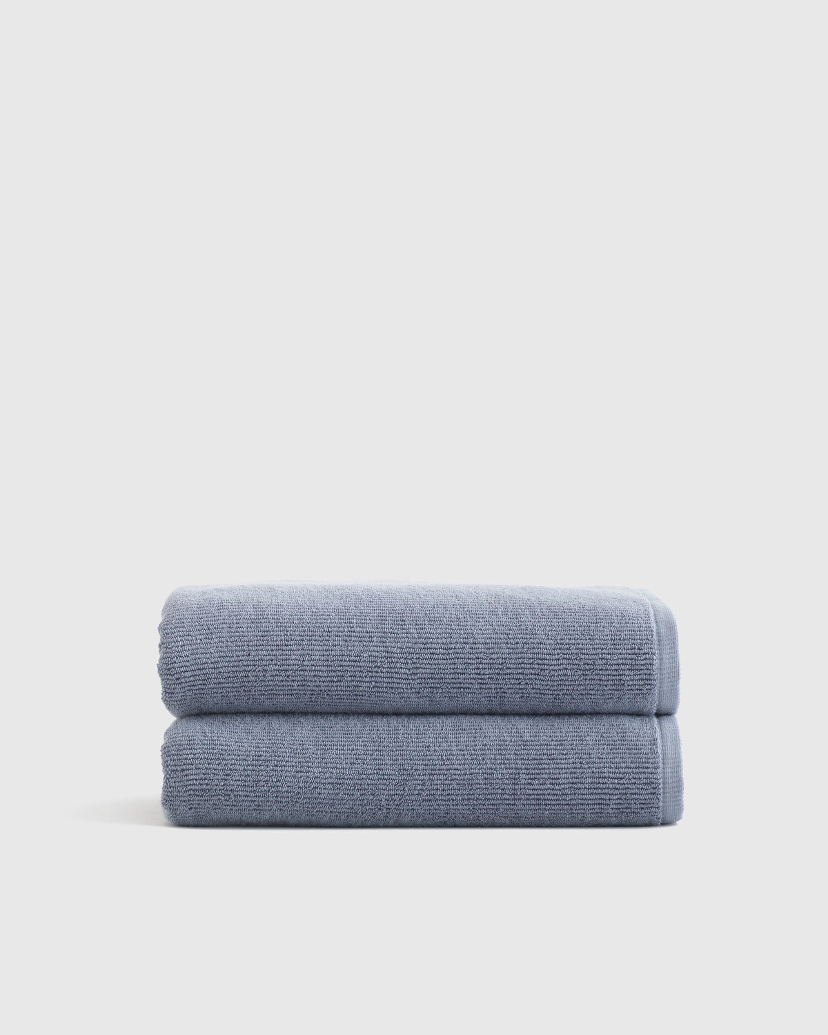 Turkish Ribbed Quick Dry Bath Towel (Set of 2) - One Size / Mineral Main image