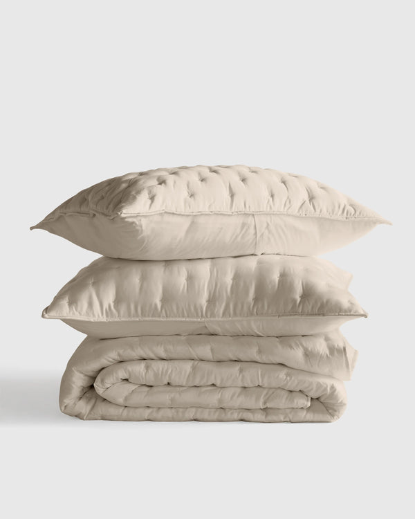 Bamboo Dream Quilt Set - Twin / Sage