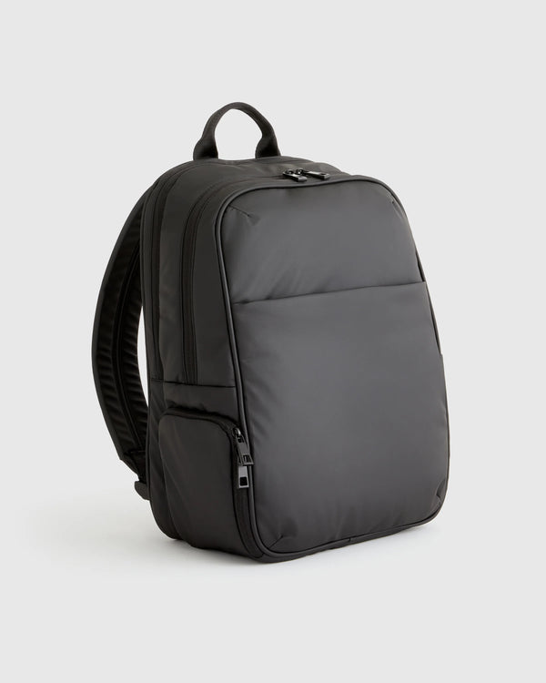 Water Repellent Puff Commuter Backpack - One Size / Black