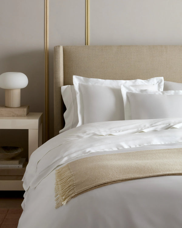 Signature Giza Cotton Sateen Duvet Cover Set - Twin / Sand