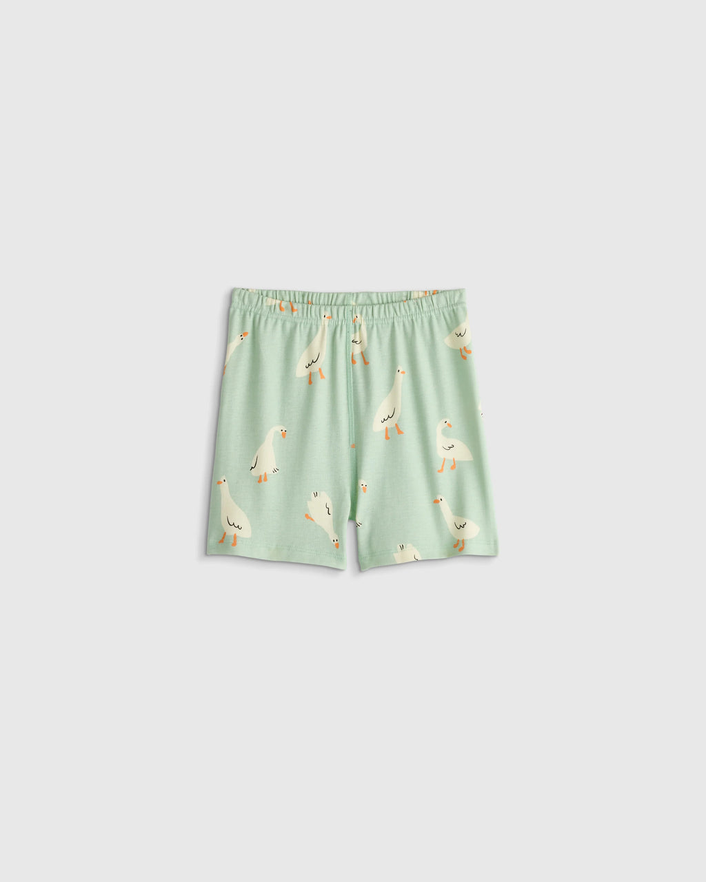 100% Organic Cotton Short Sleeve and Shorts Pajama Set - 6 / Navy Stripe