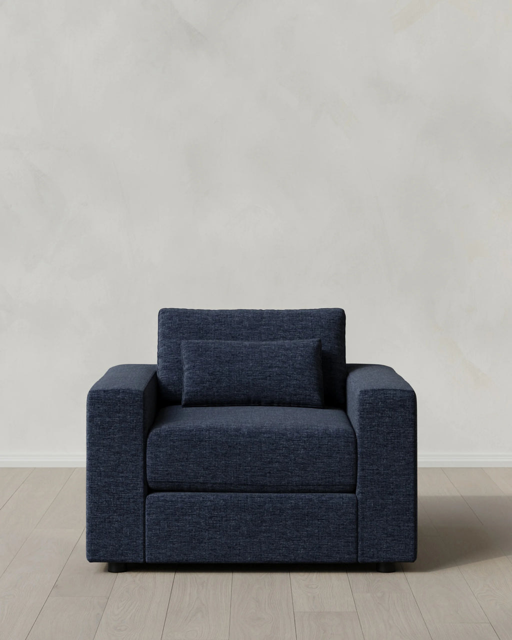 Ashford Deep Seat Chair and a Half in Performance Chenille Linen Blend - 46" / Snow