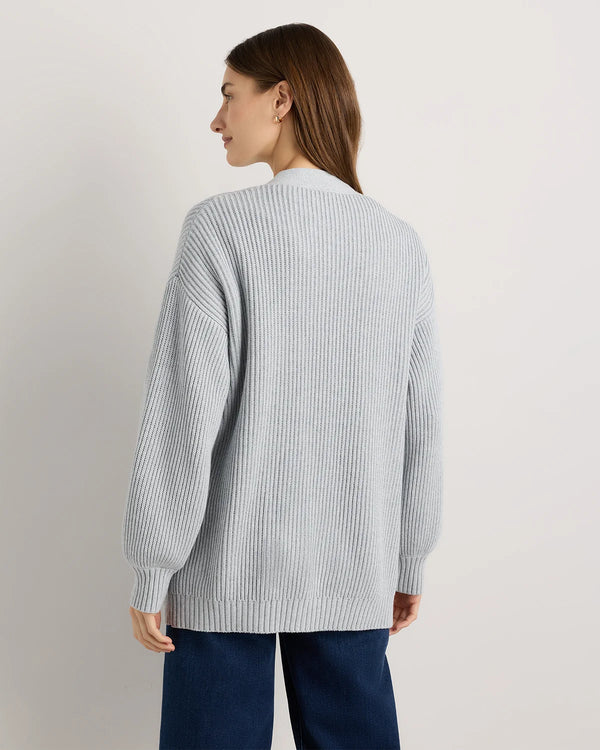 100% Organic Cotton Oversized Cardigan - XS / Camel