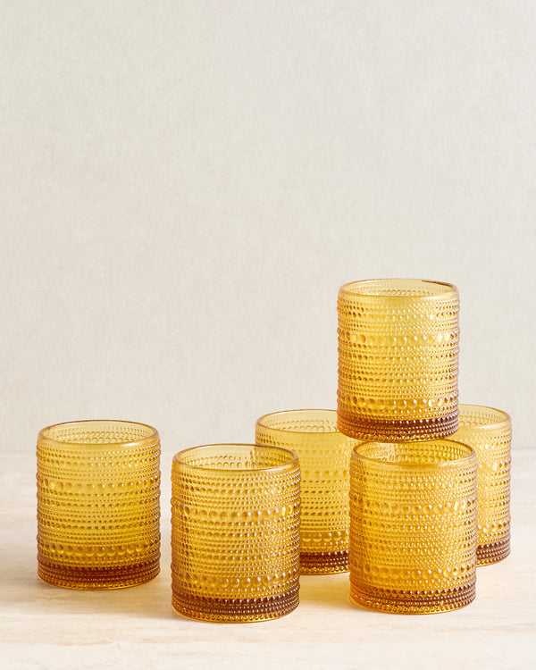 Jupiter Short Glass Tumbler (Set of 6) - One Size / Fern Green