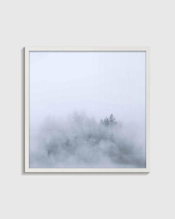 Above the Mist by Laura Zimmerman - 21.25"x21.25" / White