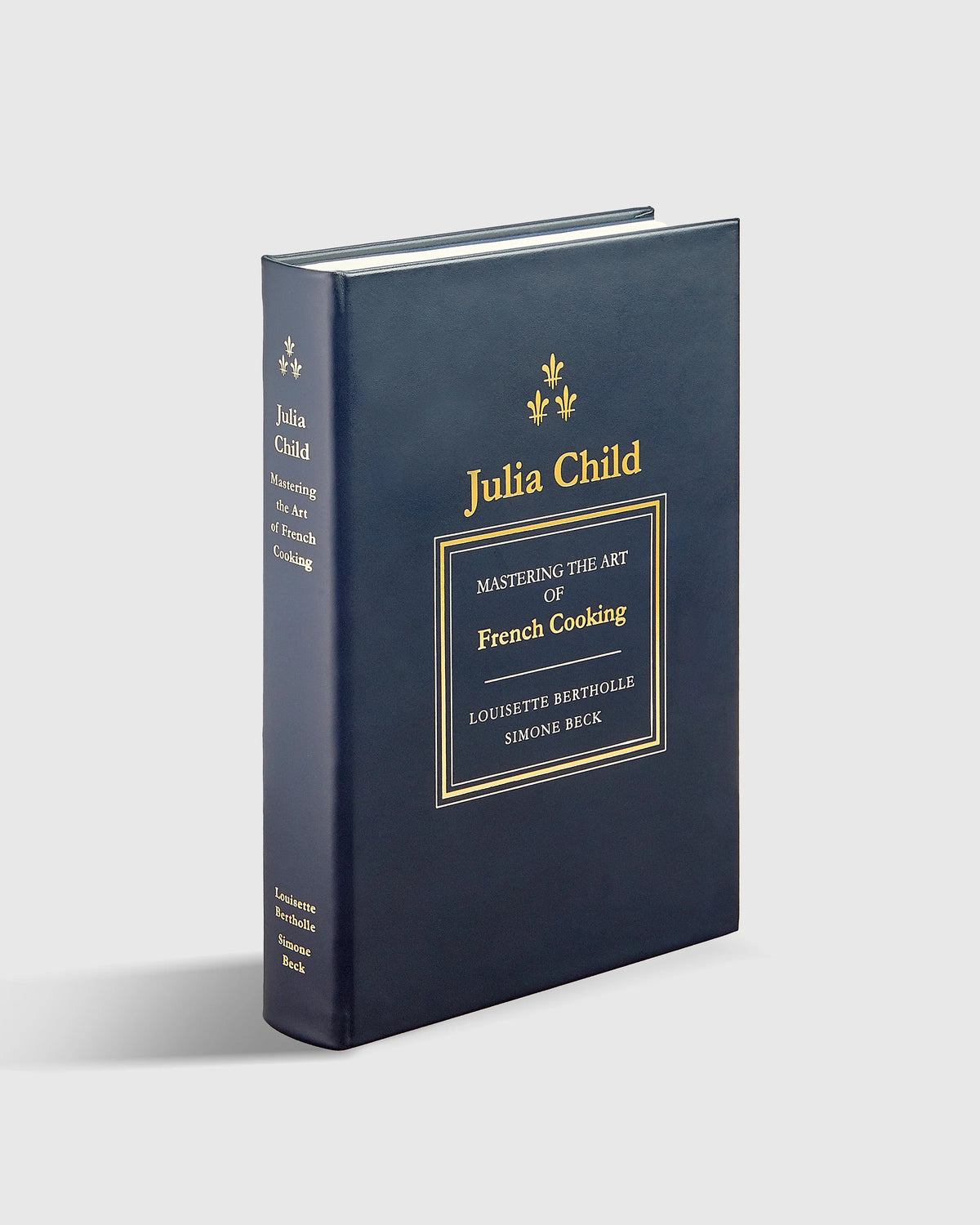 Julia Child Mastering the Art of French Cooking Navy Leather Bound Book - One Size / No Color