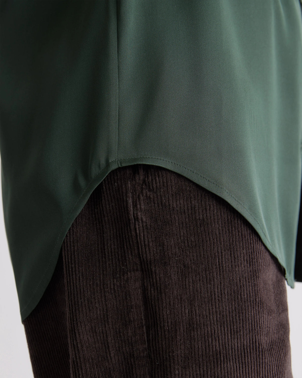 Washable Stretch Silk Blouse - XS / Moonstone Blue