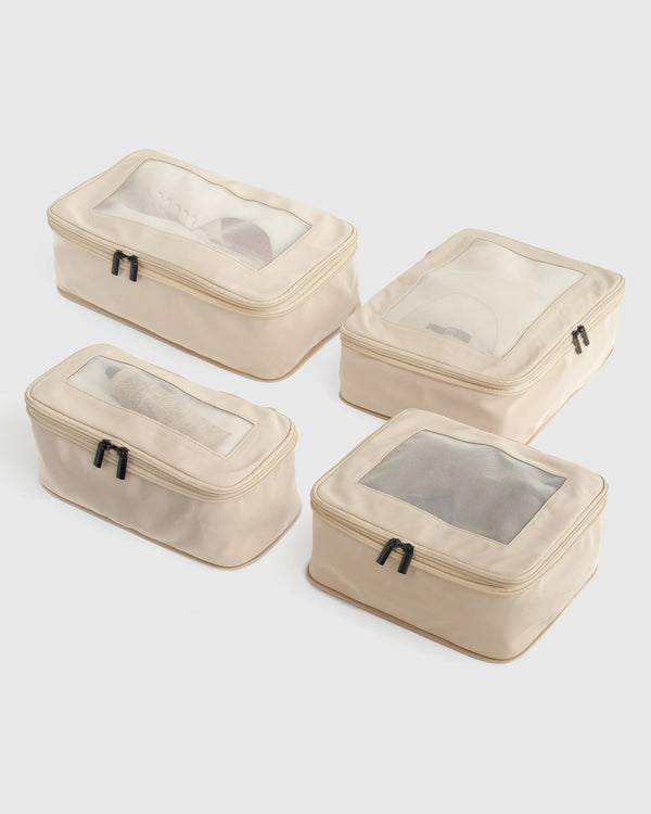 Eco Compression Packing Cubes - 4-Pack / Black