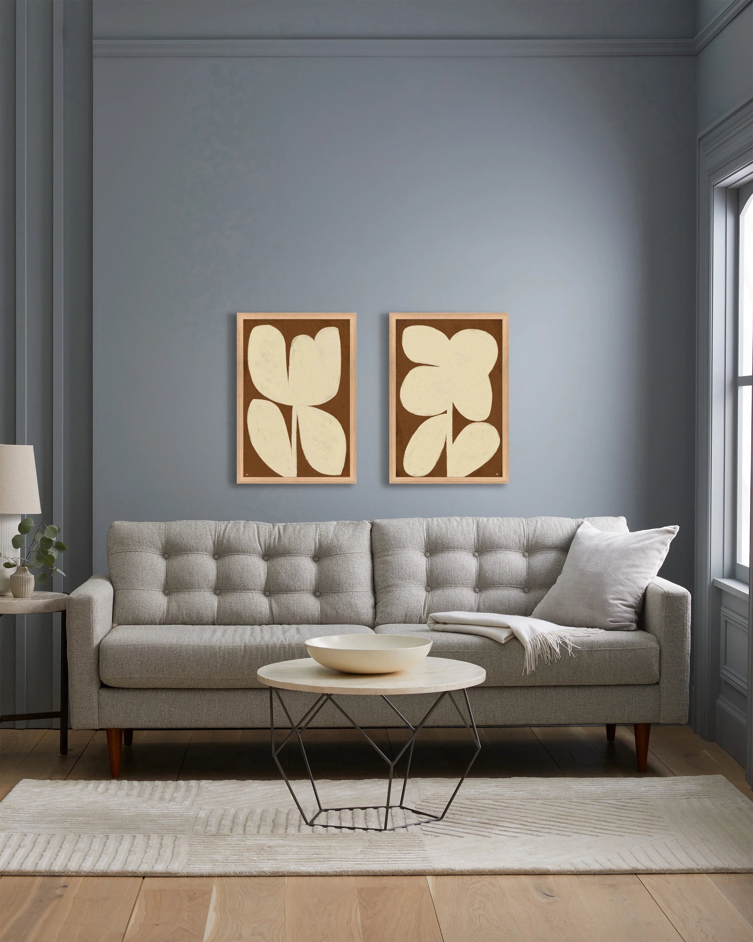 Perennial by Marco Marella (Set of 2) - 17.25"x25.25" / Oak Secondary image