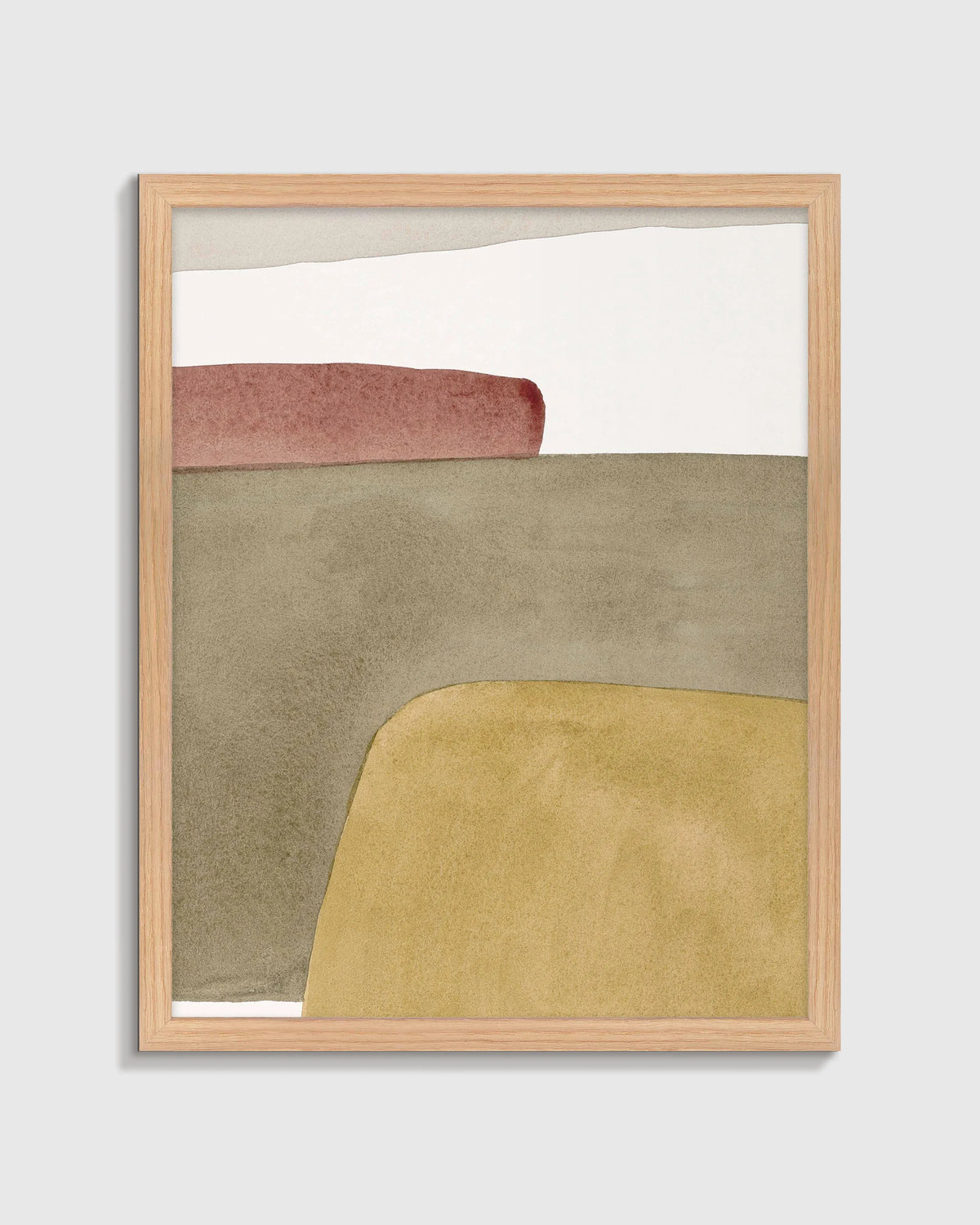 Suspension in Yellow by Julia Balfour - 21.25"x26.25" / Oak Main image