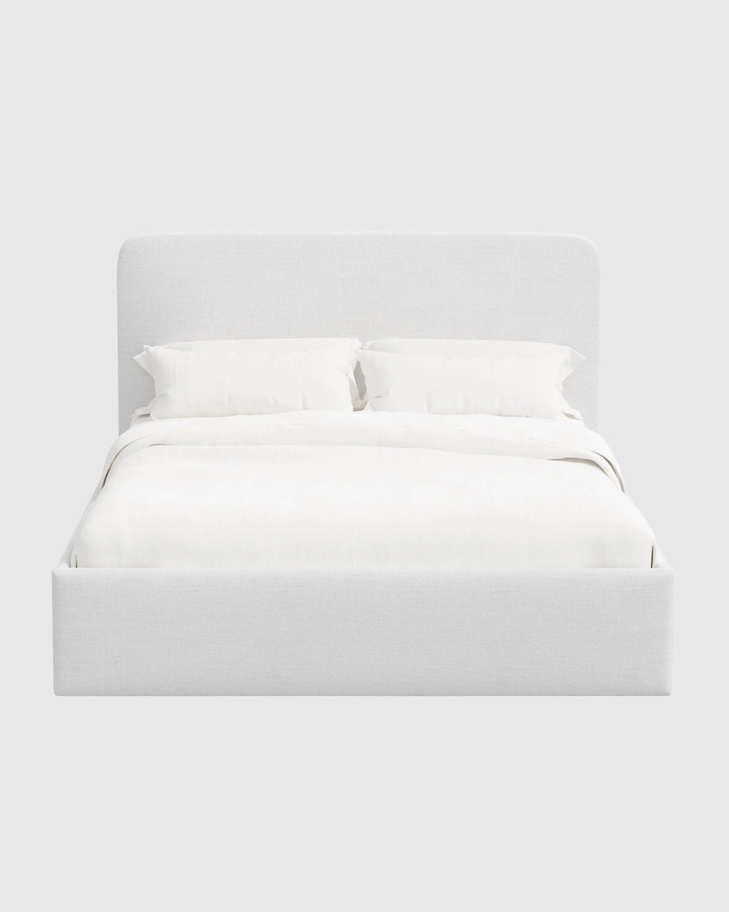 100% Linen Curved Bed - Full / Canvas