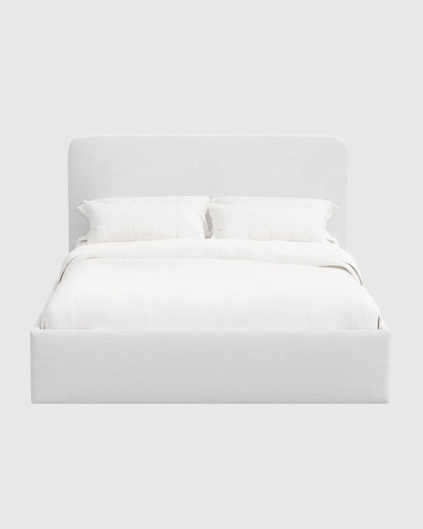 100% Linen Curved Bed - Full / Canvas