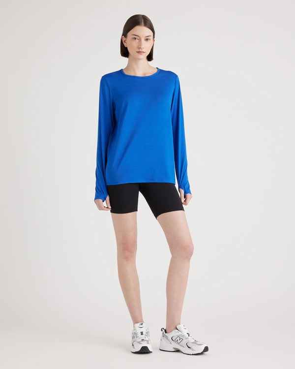 Flowknit Breeze Long Sleeve Top - XS / Heather Deep Navy