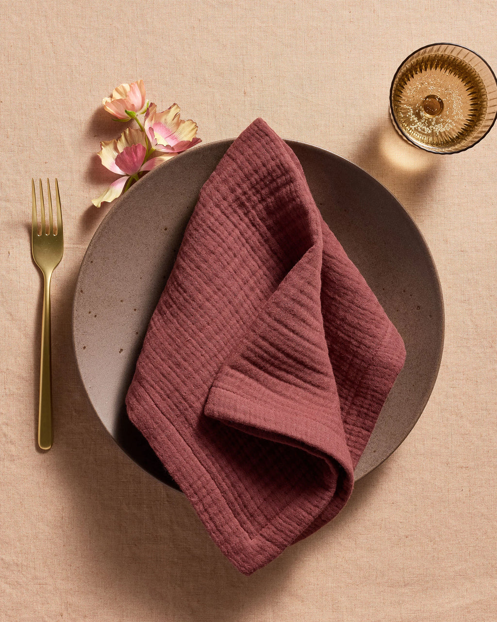 Organic Cotton Gauze Napkins - One Size / Chocolate