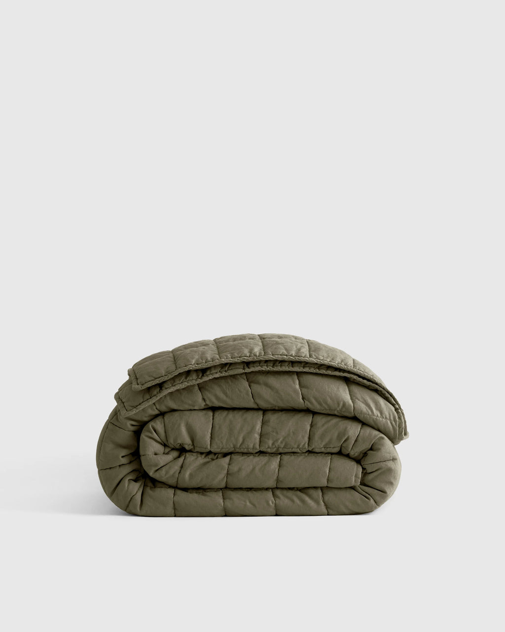 European Linen Box Quilt - Twin / Dusty Mauve