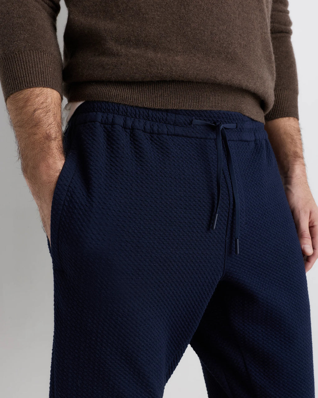 Waffle Knit Joggers - S / Heather Grey