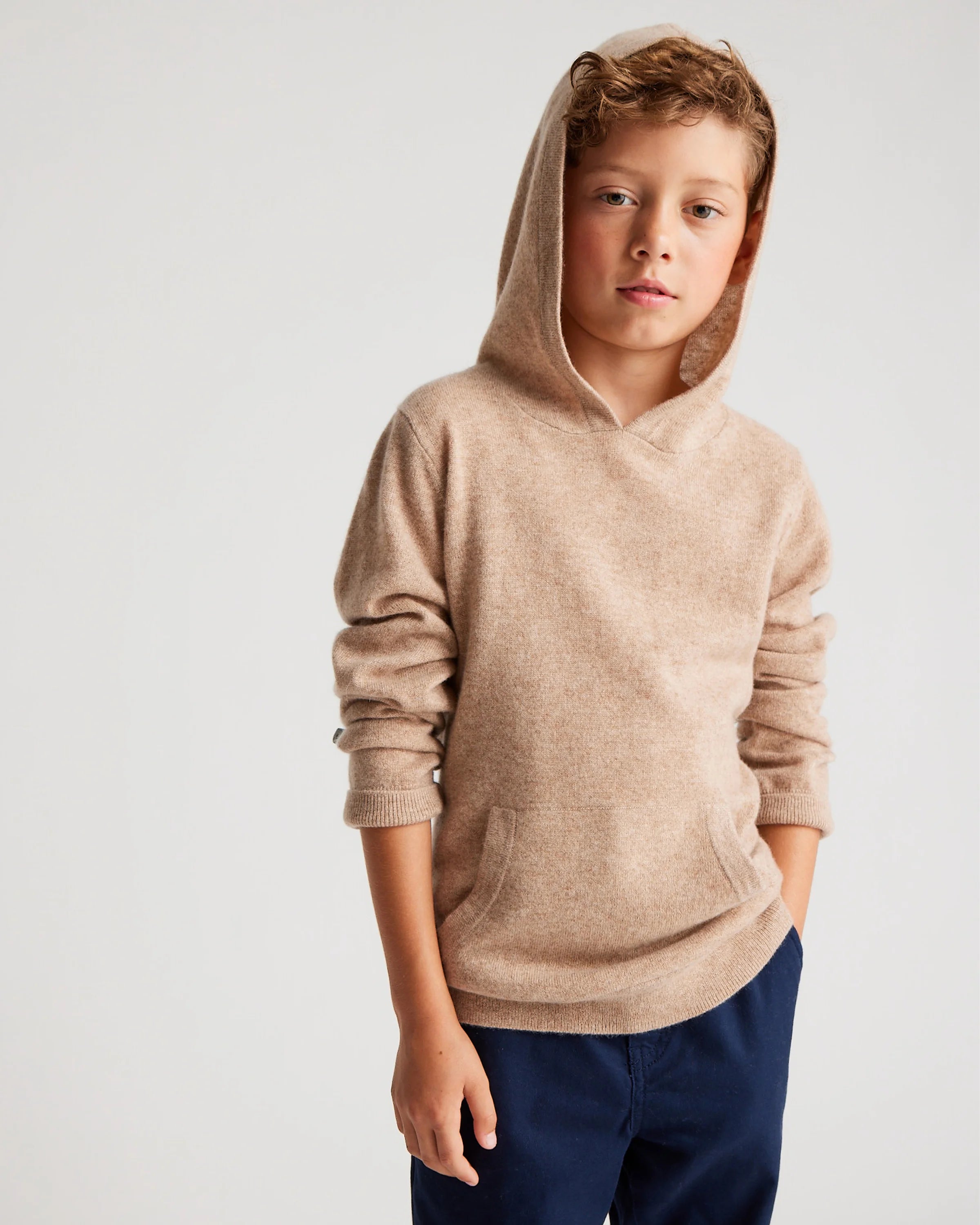 Washable Cashmere Hoodie - 6 / Oatmeal Secondary image