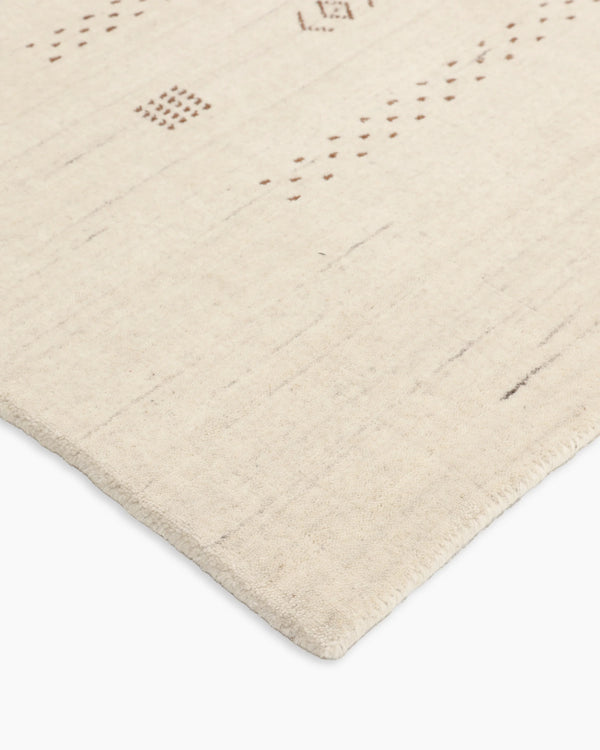 Dakota Hand-Loomed Wool Rug - 4' x 6' / Ivory