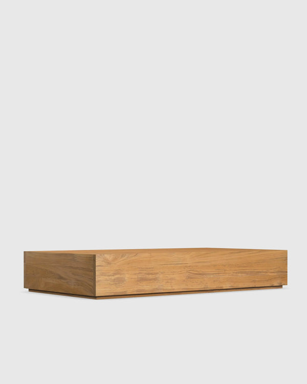 Solid Teak Outdoor Coffee Table - One Size / Natural Teak