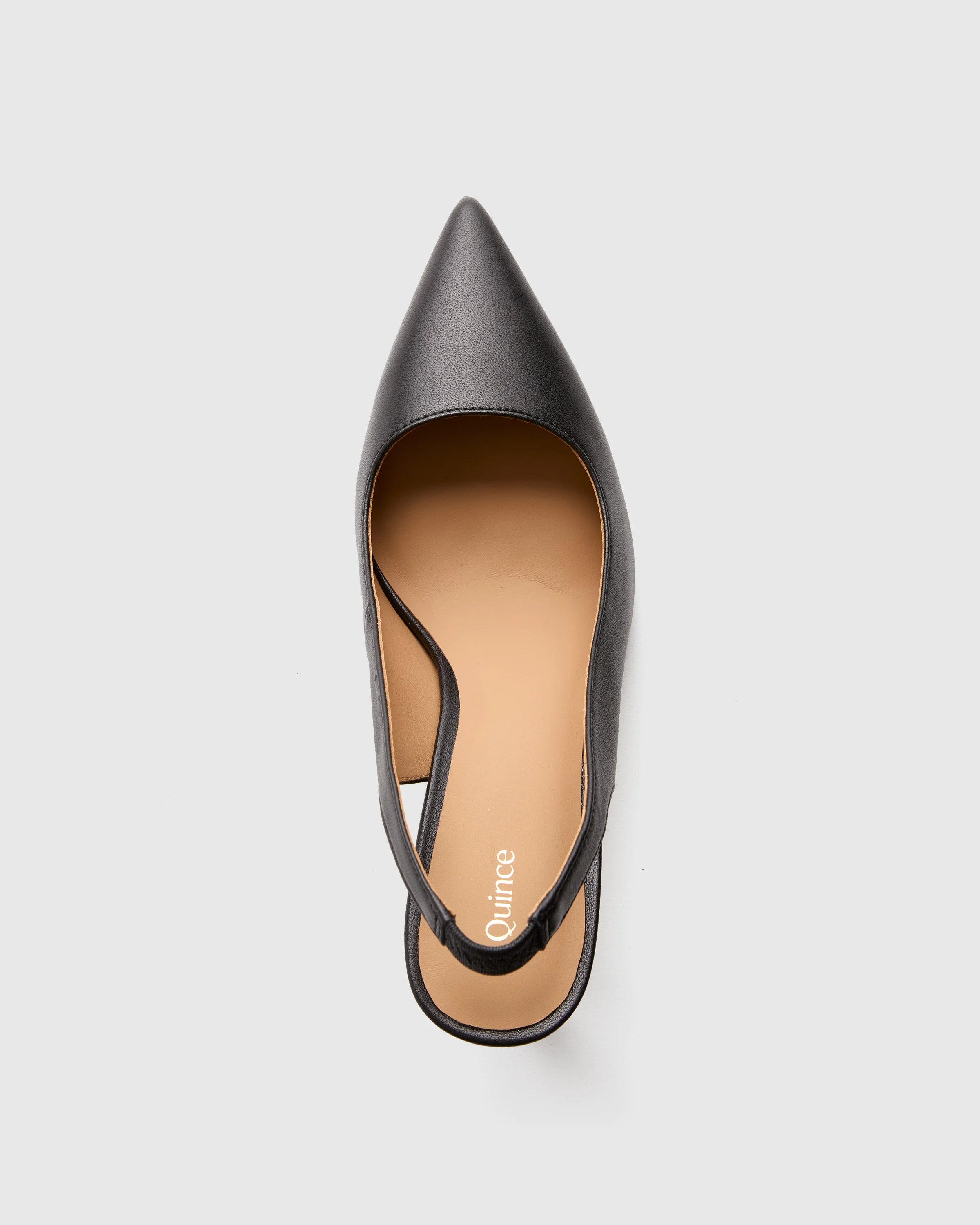 Italian Leather Slingback 75mm Heel - 5 / Black Secondary image