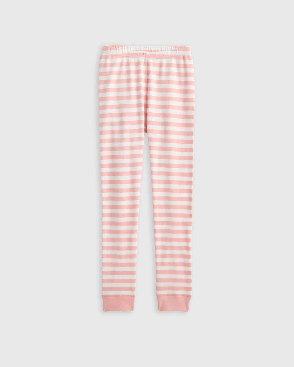 100% Organic Cotton Long Sleeve and Pant Pajama Set - 6 / Navy Stripe