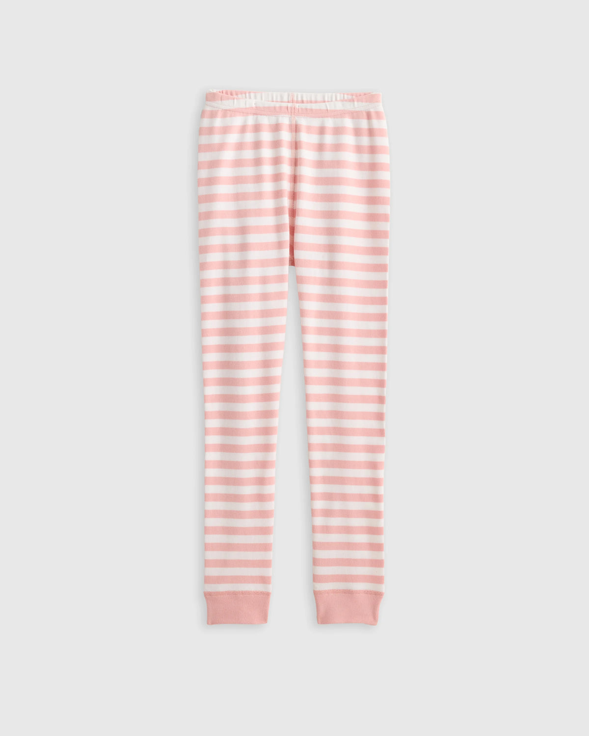 100% Organic Cotton Long Sleeve and Pant Pajama Set - 6 / Navy Stripe
