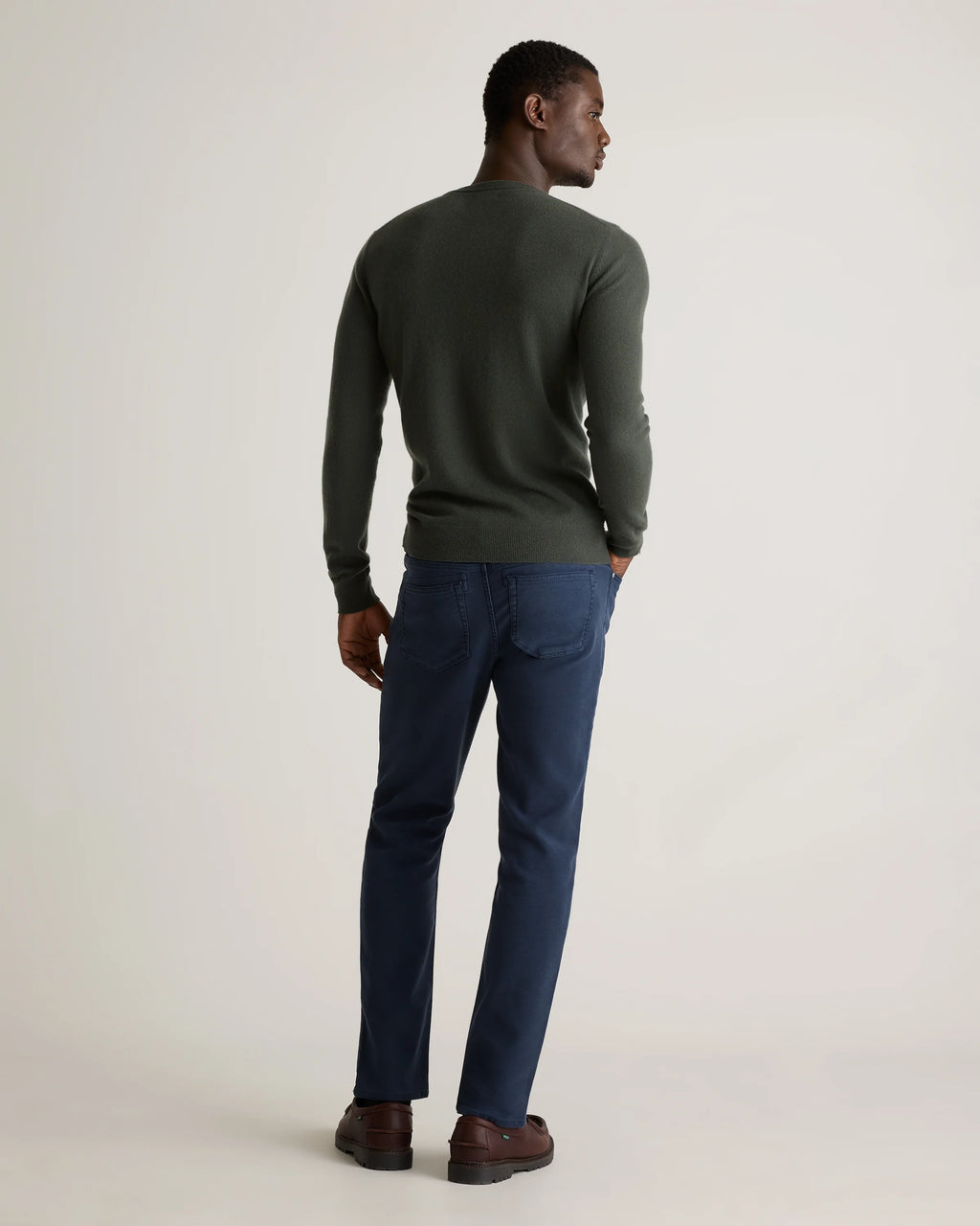 French Terry 5-Pocket Pants - Slim - 30X30 / Bayberry Olive