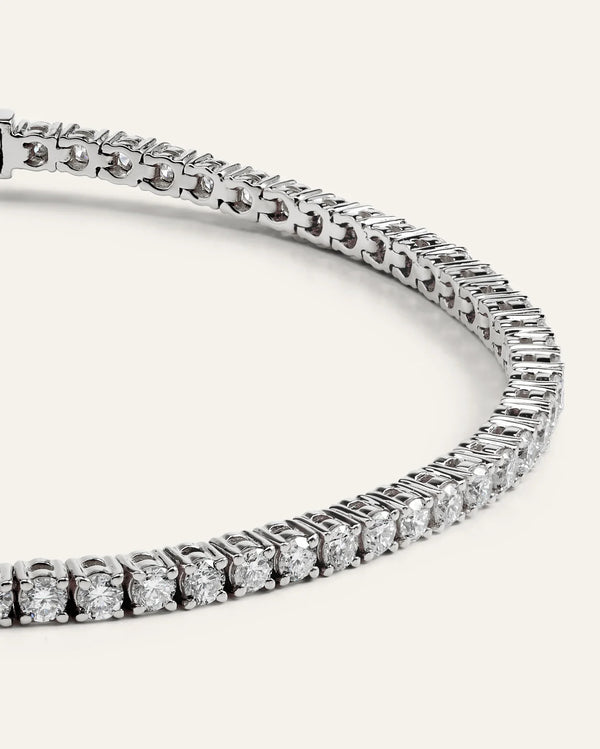 14K Gold Lab Grown Diamond Tennis Bracelet - 3ctw - 6.5" / Yellow Gold