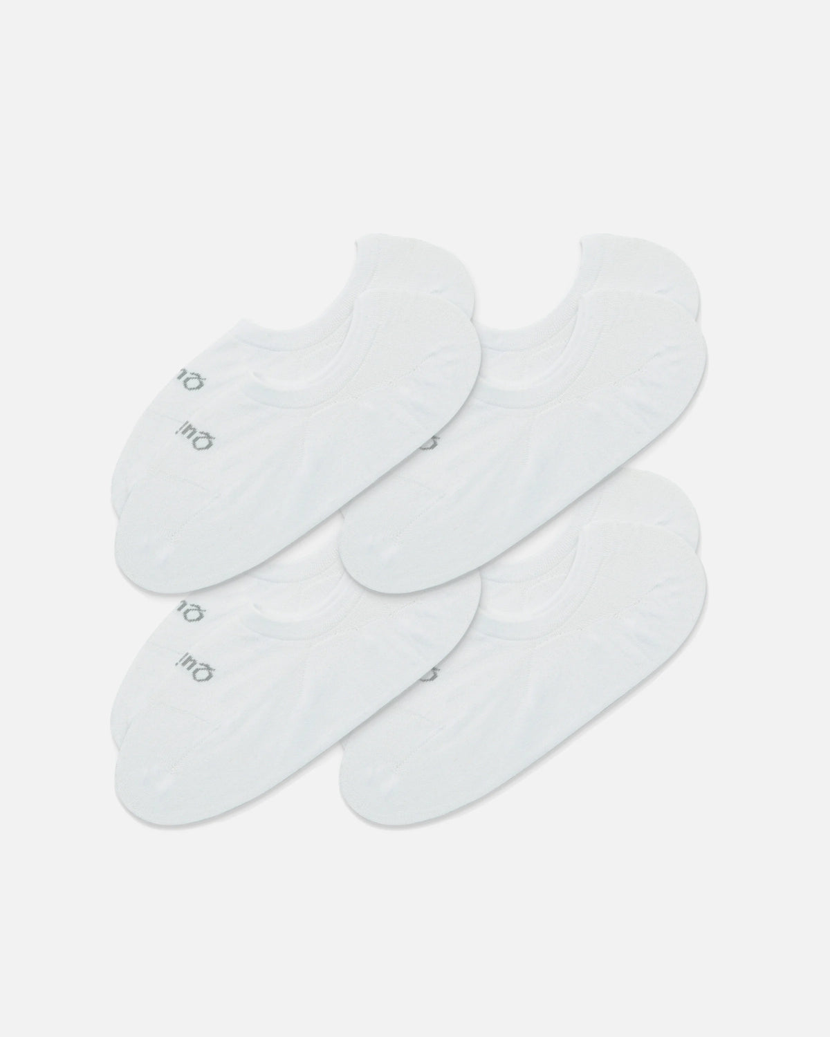Everyday Lightweight Cotton No-Show Socks (4-pack) - S / White Main image