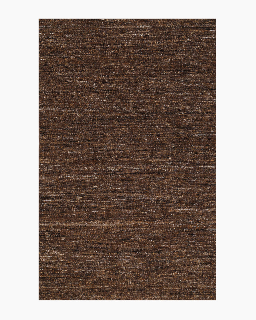Liam Handwoven Wool Boucle Rug - 5' x 8' / Brown