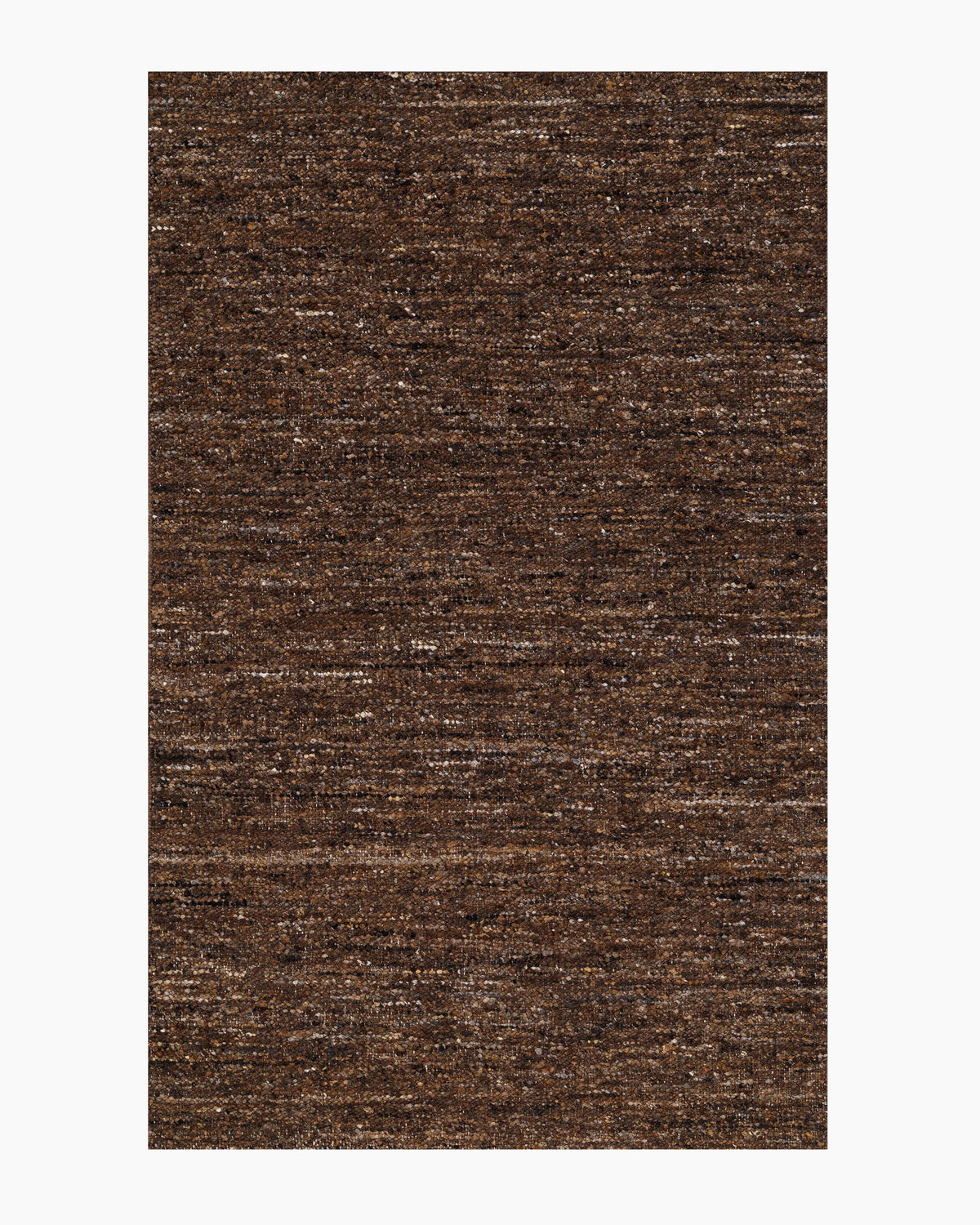 Liam Handwoven Wool Boucle Rug - 5' x 8' / Brown Main image