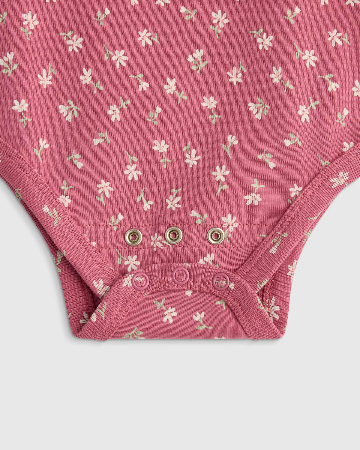 100% Organic Cotton Long Sleeve Bodysuit - 0-3M / Safari