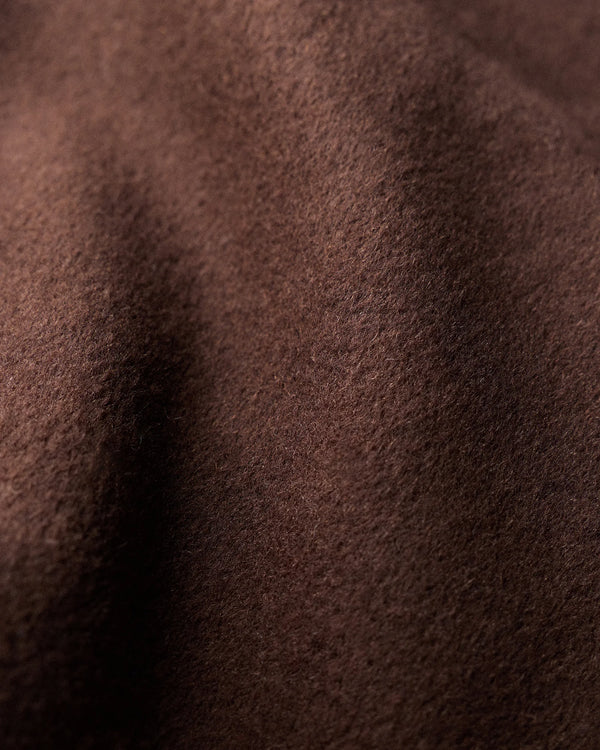 Wool Cashmere Cocoon Coat - XS / Dark Chocolate