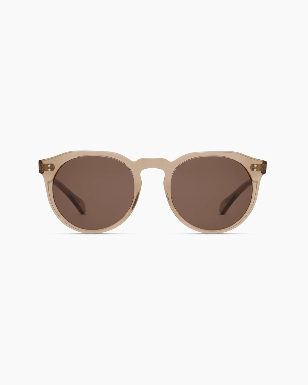 Tahiti Polarized Acetate Sunglasses - One Size / Clear Taupe with Brown lens