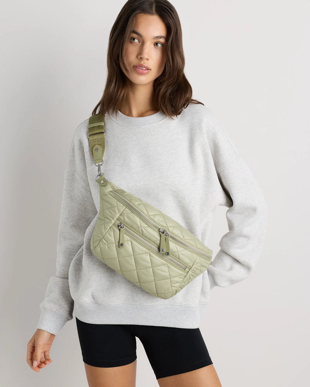 Transit Quilted Sling Bag - One Size / Black