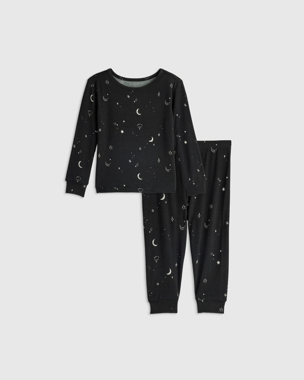 Bamboo Long Sleeve and Pant Pajama Set - 12-18M / Wildflower Dreams