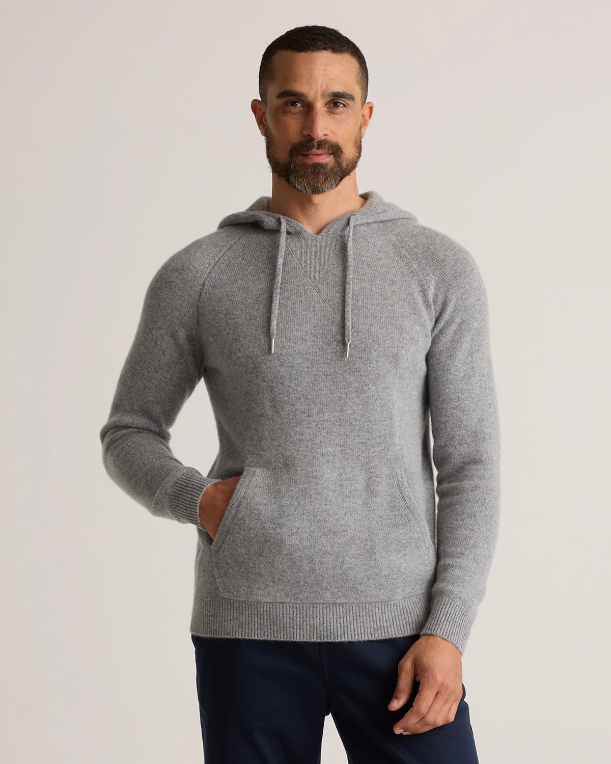 Mongolian Cashmere Pullover Hoodie - XS / Sea Spray Green