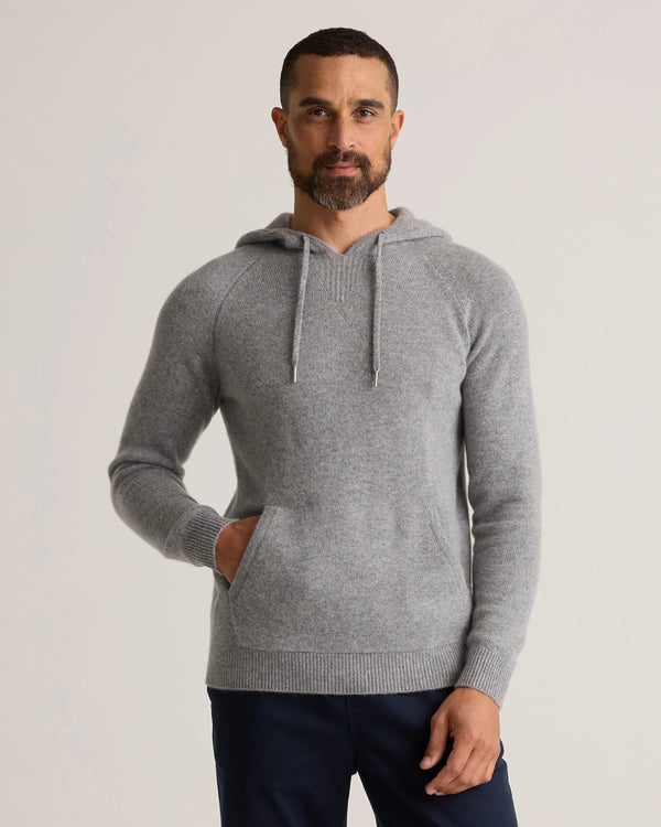 Mongolian Cashmere Pullover Hoodie - XS / Sea Spray Green