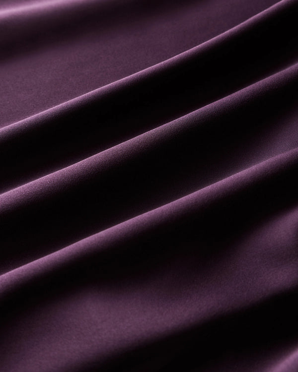 Washable Stretch Silk Tee - XS / Deep Orchid Purple