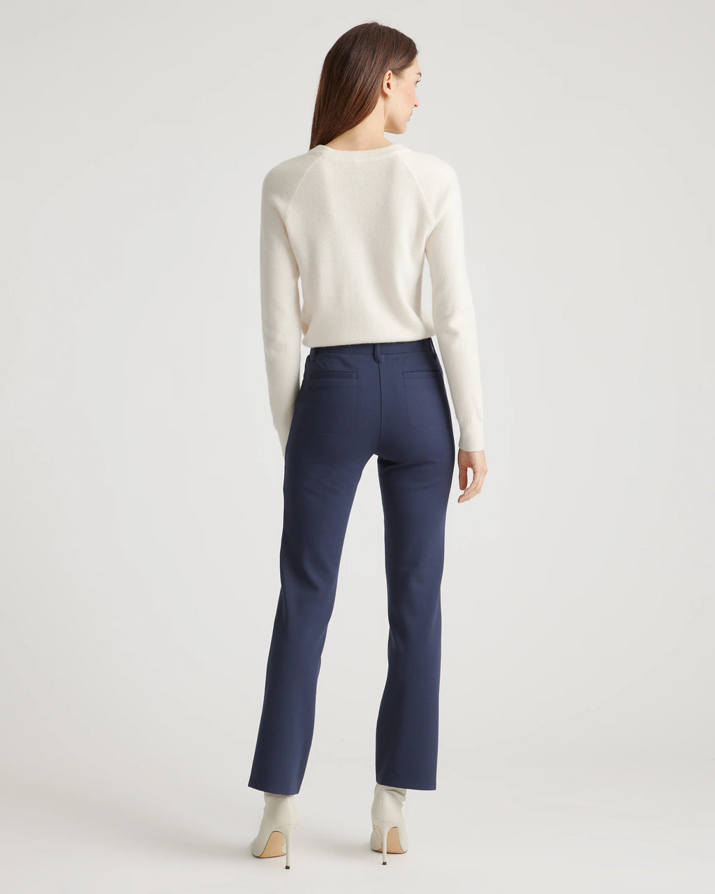Ultra-Stretch Ponte Straight Leg 4-Pocket Pants - XS / Olive