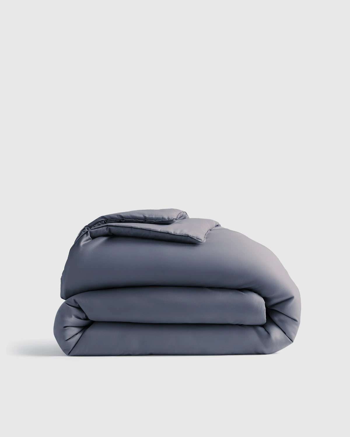 Organic Cotton Sateen Comforter - Twin / Mineral Main image
