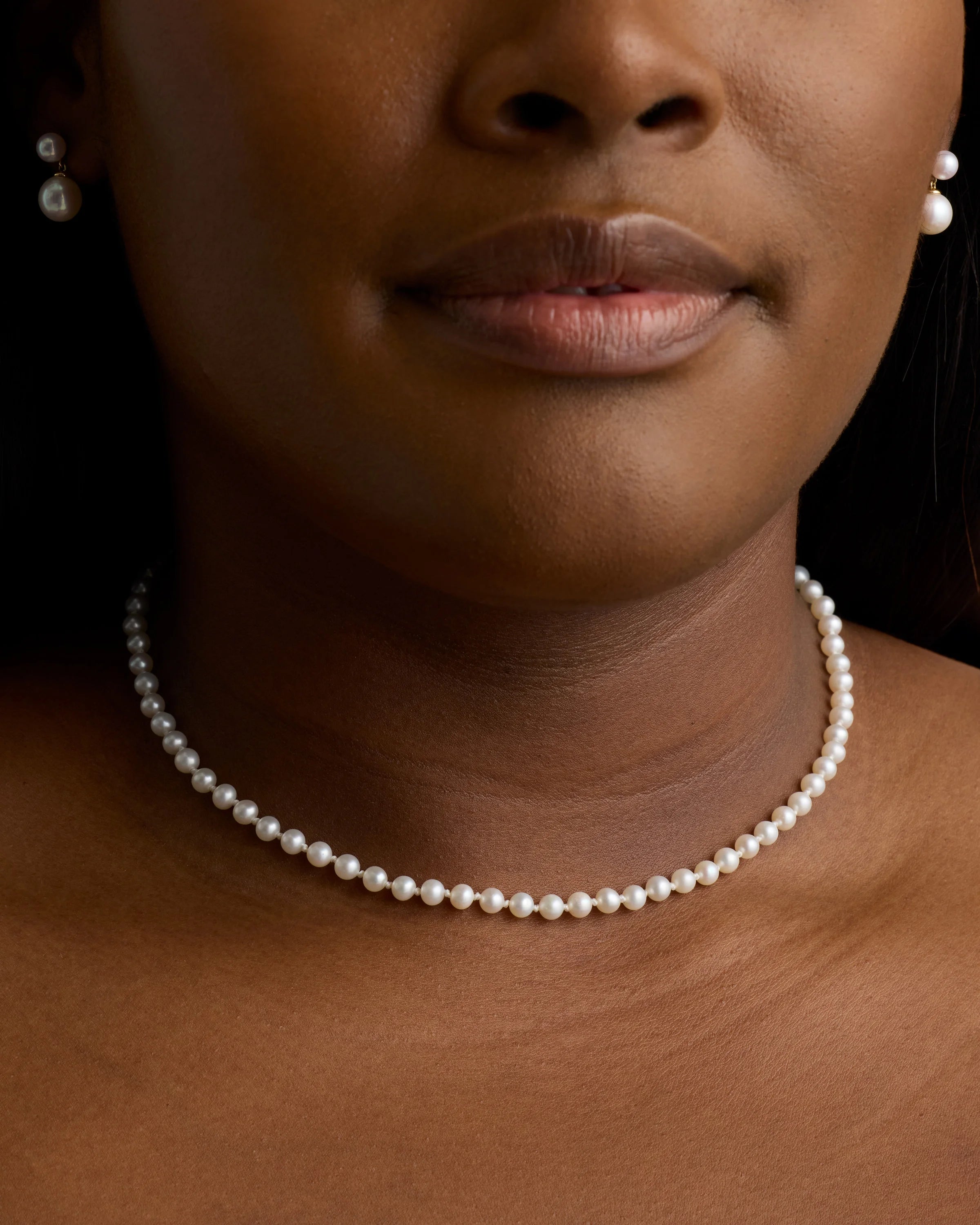 14K Gold Freshwater Cultured Pearl Strand Necklace - One Size / Yellow Gold Secondary image