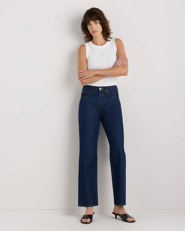 Bella Rigid Straight Jeans - 24 / Powder Blue Raw Hem