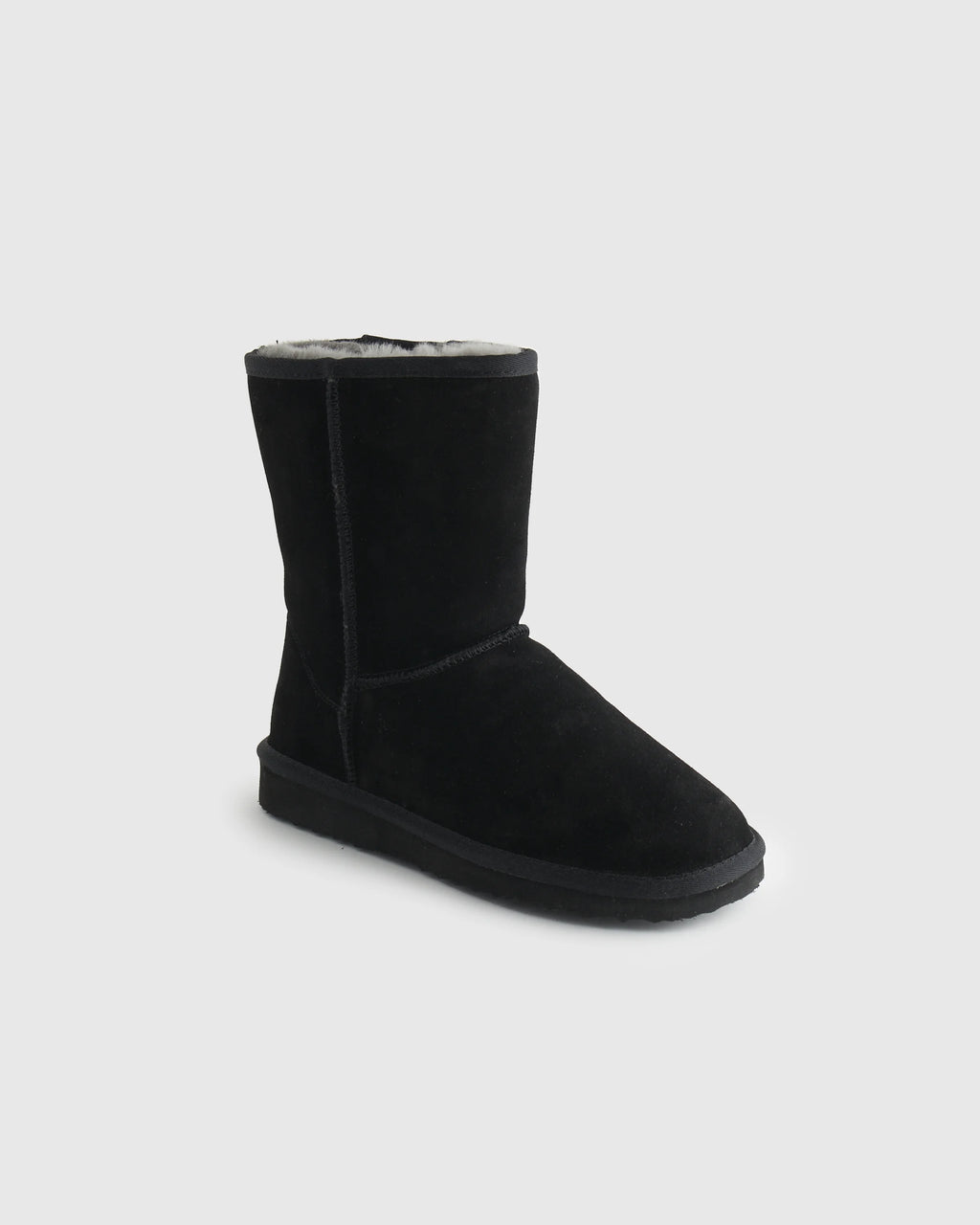 Australian Shearling Mid-Calf Boot - 6 / True Black