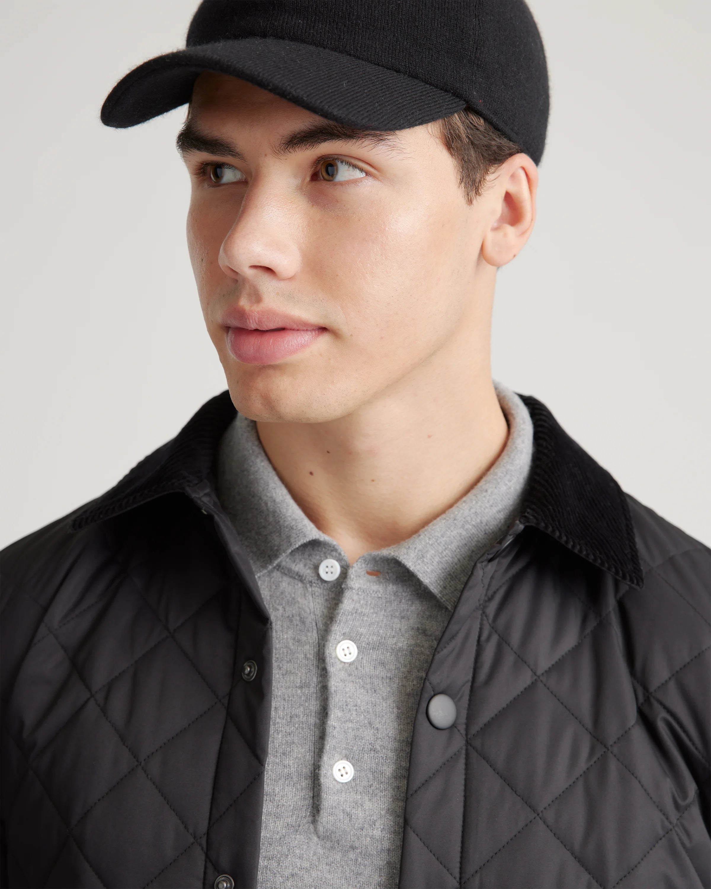 Cashmere Baseball Cap - XS/S / Black Secondary image