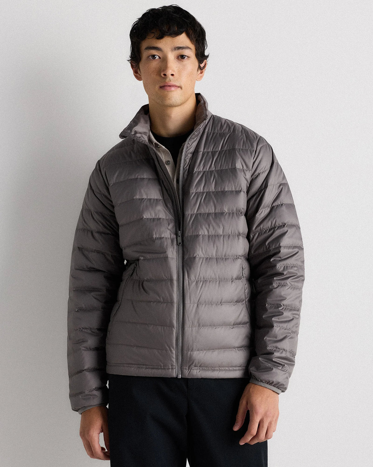 Lightweight Down Packable Puffer Jacket - XS / Overcast Grey Main image
