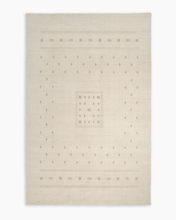 Dakota Hand-Loomed Wool Rug - 4' x 6' / Ivory