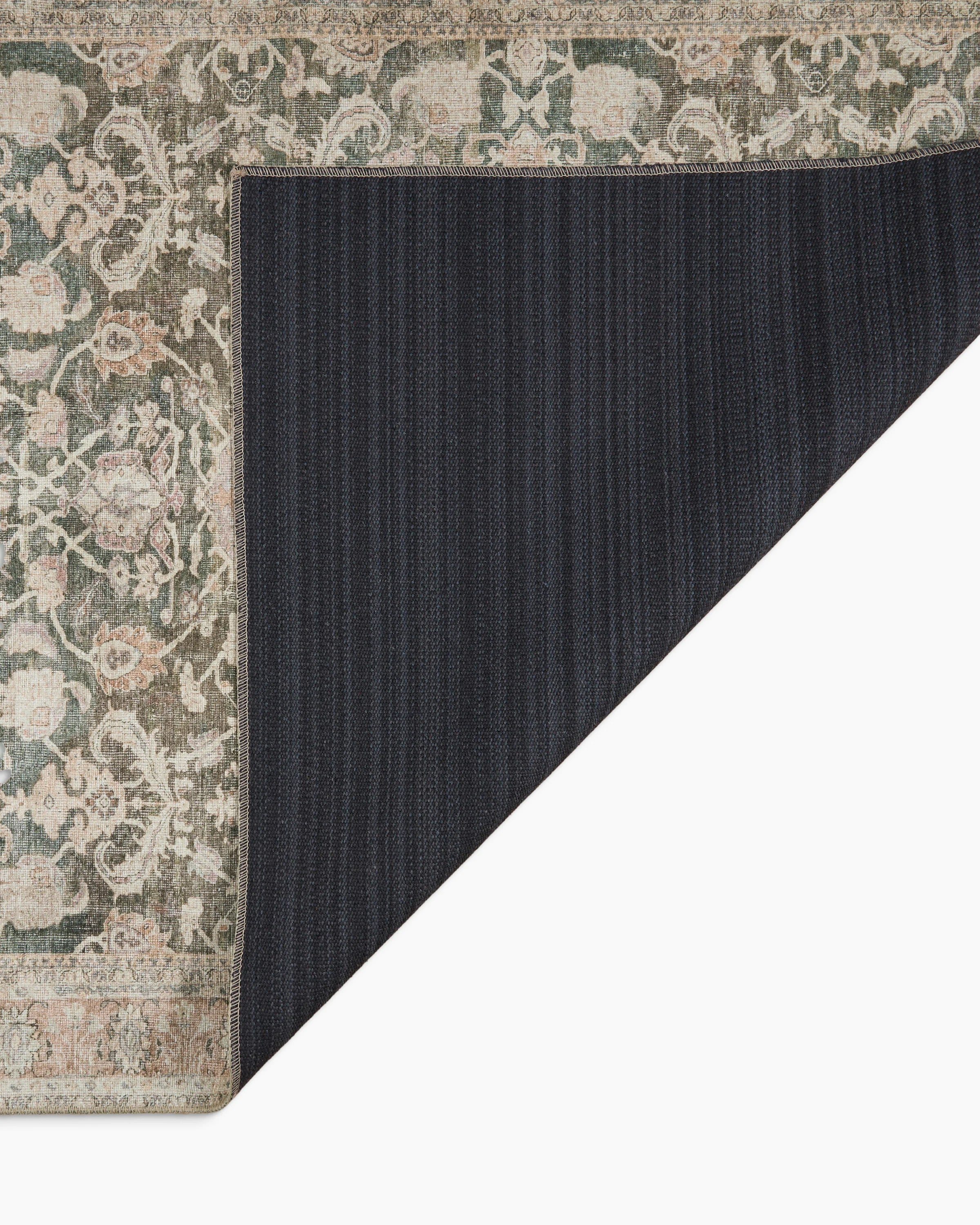 Verne Washable Rug - 3'9" x 5'6" / Green Secondary image