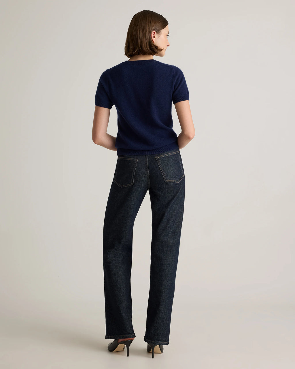 Mongolian Cashmere Tee - XS / Pale Custard Yellow