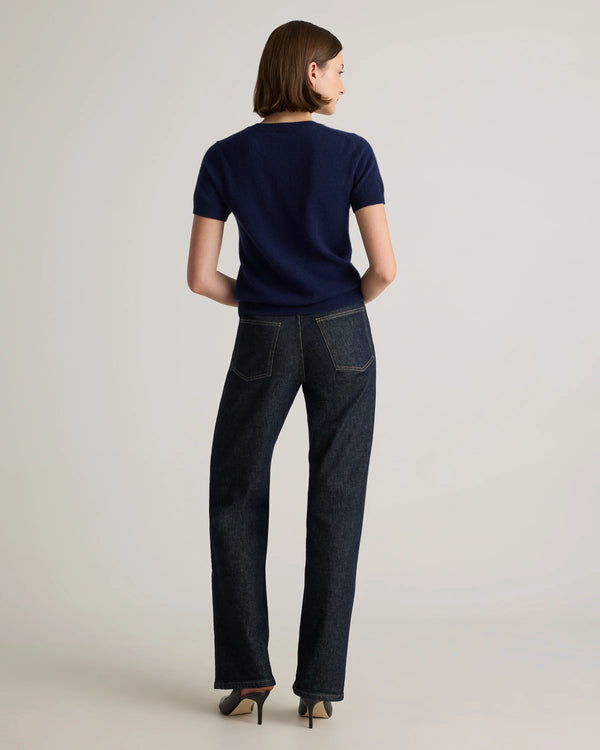 Mongolian Cashmere Tee - XS / Pale Custard Yellow